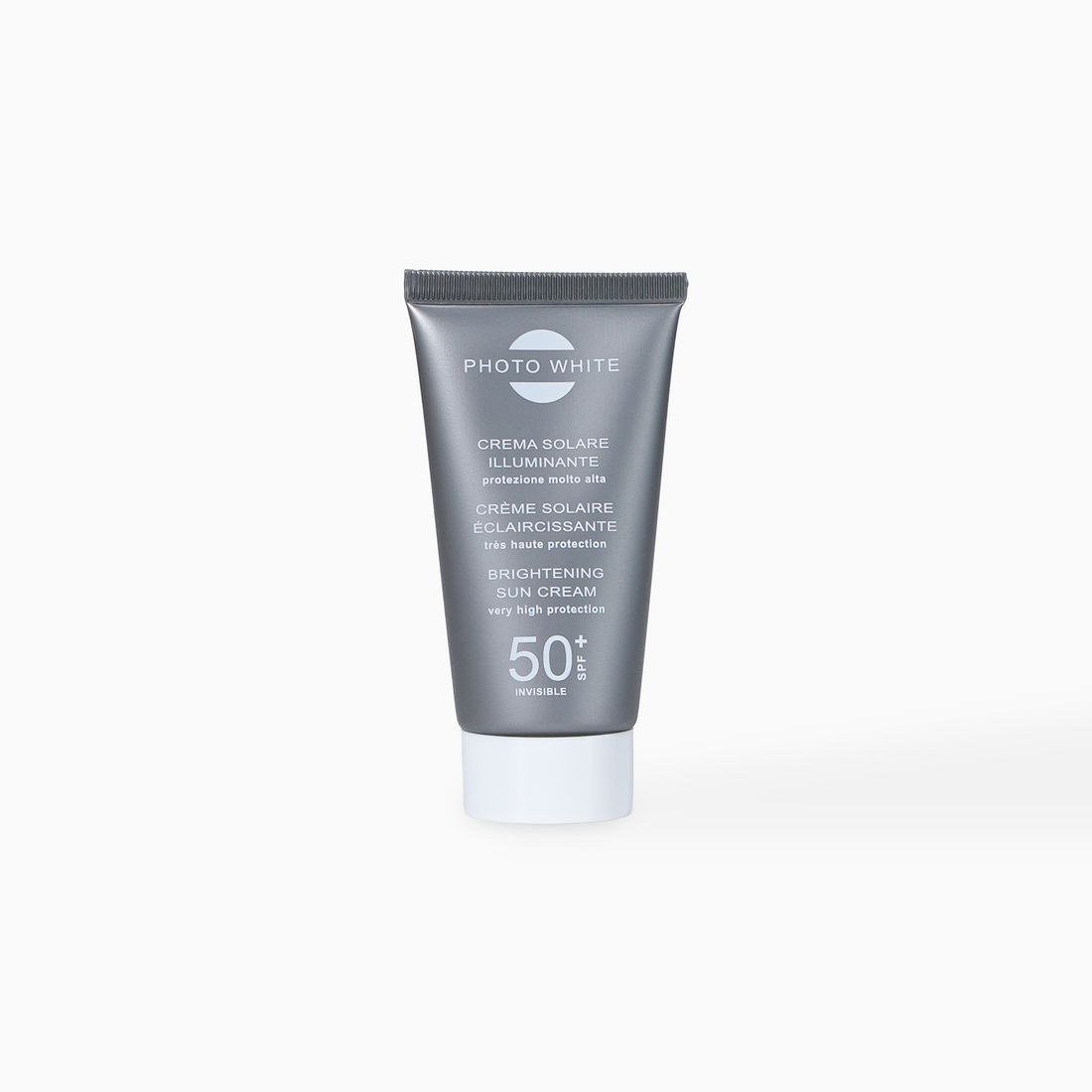 Crème solaire éclaircissante invisible