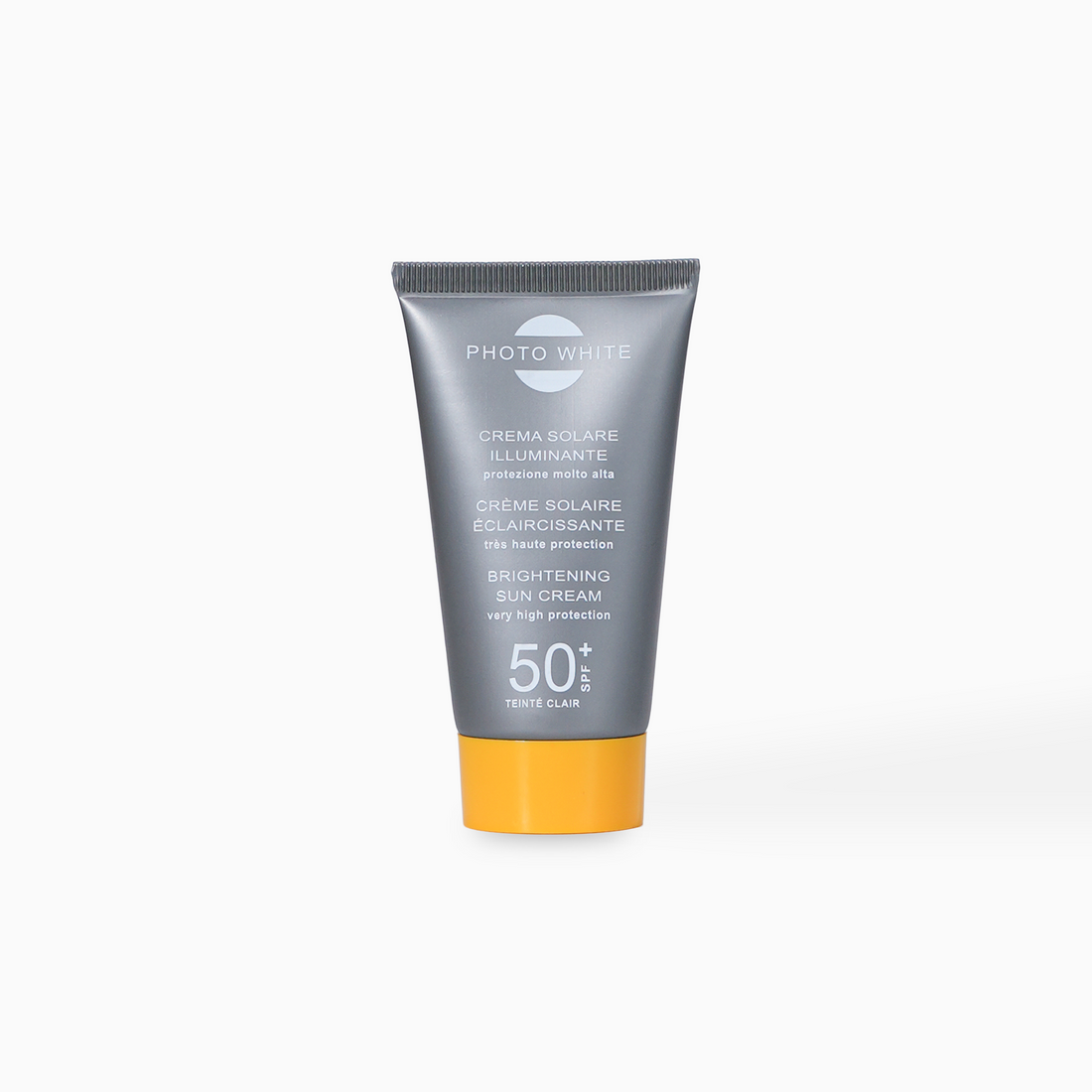Crème solaire éclaircissante teinté clair